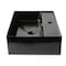 Alfi Brand ALFI brand ABC901-BM Black Matte 24" Modern Rectangular Above Mount Ceramic Sink with Faucet Hole ABC901-BM - alternate 6